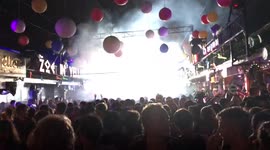 Rave during the Songkran festival, in Chiang Mai, Thailand