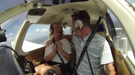 The Surprise Airplane Proposal! - With Soundtrack (note there is a version without music available)