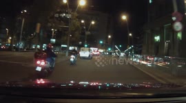 Van misses its lane