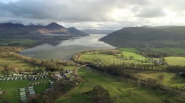Aerial/Drone Footage of English Lake District, Cumbria, UNESCO World Heritage Site - Stunning scenery across Cumbria