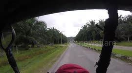 Tuk Tuk Ride in Bukit Lawang, Indonesia