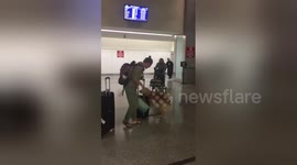 Newsflare Edit - Excited dog greets owner after eight month trip