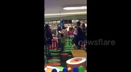 Parents get into vicious brawl in mall playground in China