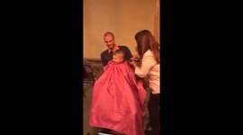 2 Year old shaves head for breast cancer awareness