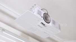How to install a Projector on the Ceiling - With mount & hidden wires - Easy DIY by Warren Nash