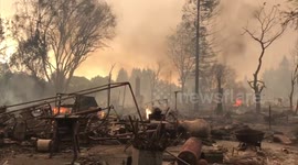 Footage of ravaged Santa Rosa after wildfire