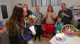 Grandparents Sing Happy Birthday To 2yr Old With Toy Instruments