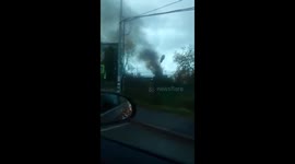 Пожар в Москве 12.10.2017
