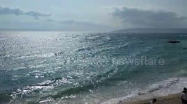 Gusty winds in Makarska