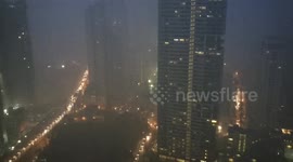 Tropical Storm Khanun hits Rockwell, Makati