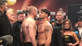 Intense! Groves and Cox weigh-in ahead of WBSS bout