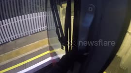 HANGING OFF MOVING TRAIN! (POLICE CHASE)