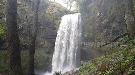 Henrhyd Waterfalls Brecon beacons wales