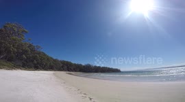 Wild beach in Tasmania