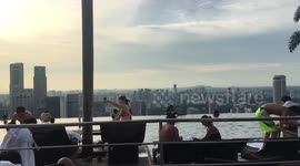 Selfie queen Marina Bay Sands Singapore
