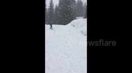 Terrible Ski Jump Fail!