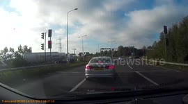 White van - Red light jumper
