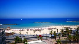 Tel Aviv beach promenade, Israel
