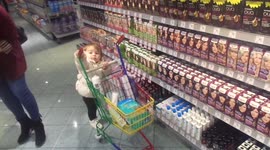 Baby in shopping