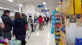 Queues at Dublin supermarket as residents prepare for Storm Ophelia