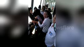 Tourist tries to jump off cruise ship to pick up phone in sea