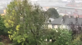 Storm Ophelia in Cork city