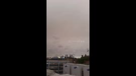 Hurricane Ophelia turns London skies orange