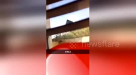 Garden shed blown away by Storm Ophelia in Dublin