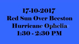 Dust Cloud Red Sun Over Beeston Nottingham Hurricane Ophelia - 4K slideshow