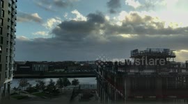 Storm Ophelia arrives in MediaCityUK