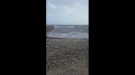 Stormy weather in Lyme Regis