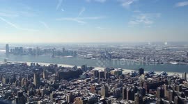 New York city from the top of the Rockefeller centre