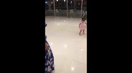 Cute little girl dancing