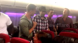 Flash Mob on our Virgin Atlantic flight (Pharrell Williams,