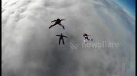 Fly through the clouds
