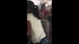 Passengers evacuation of emirates 521