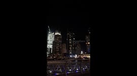 Meteor in Dubai sky