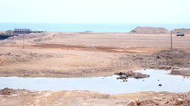 Dead sea Israel, the dry parts once were part of the sea