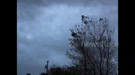Timelapse showing storm Ophelia eye passing Donegal