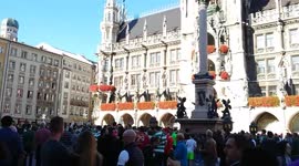 Celtic fans in Munich hours before the match