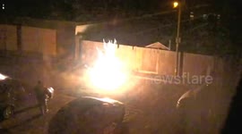 Nightmare Neighbours Fireworks sets off car alarms at night in street