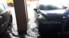 Storm Ophelia brings flood into apartment block in Ireland