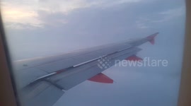 Plane landing in extreme fog