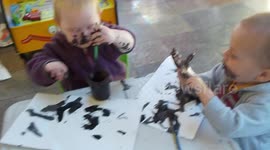Messy Babies Painting