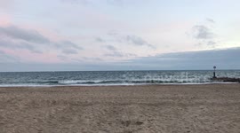 Sunset by the sea