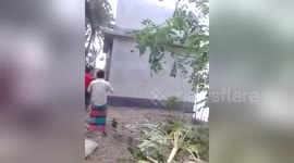 Newsflare Edit - Sinkhole Swallows Up Beach Shoreline Along With House