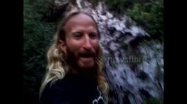 México. Santuario-Sotano de las Hua Huas. Exit swallows birds. Salida de las aves. Toma 3. 2014