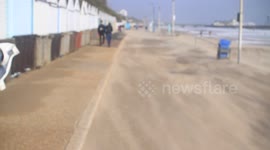 Wind and Sand on Bournemouth Beach