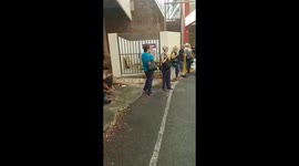 Post Maria Hurricane HUGE Line on the bank.  Hours on it