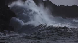 Storm Brian brings huge waves to Cornish coast